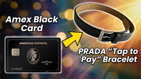 prada payment bracelet|Prada black card.